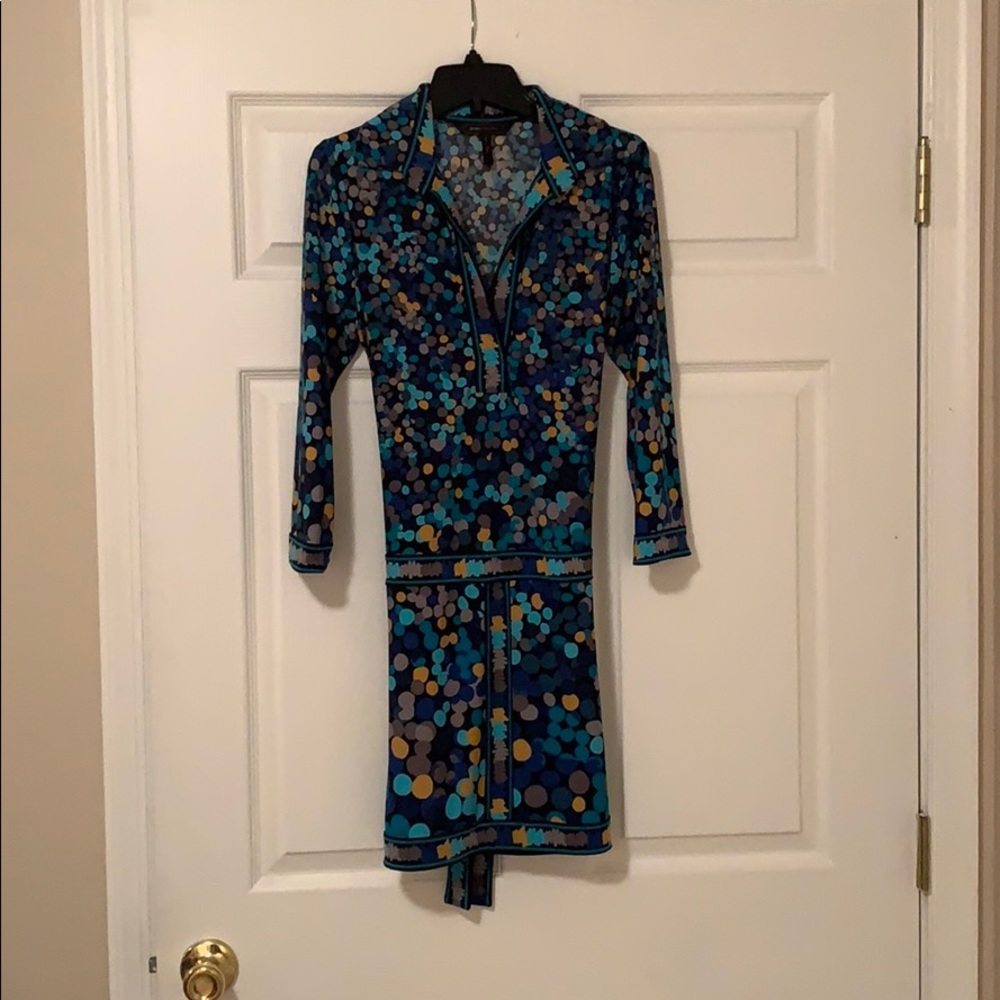 BCBG Multicolored long sleeved dress